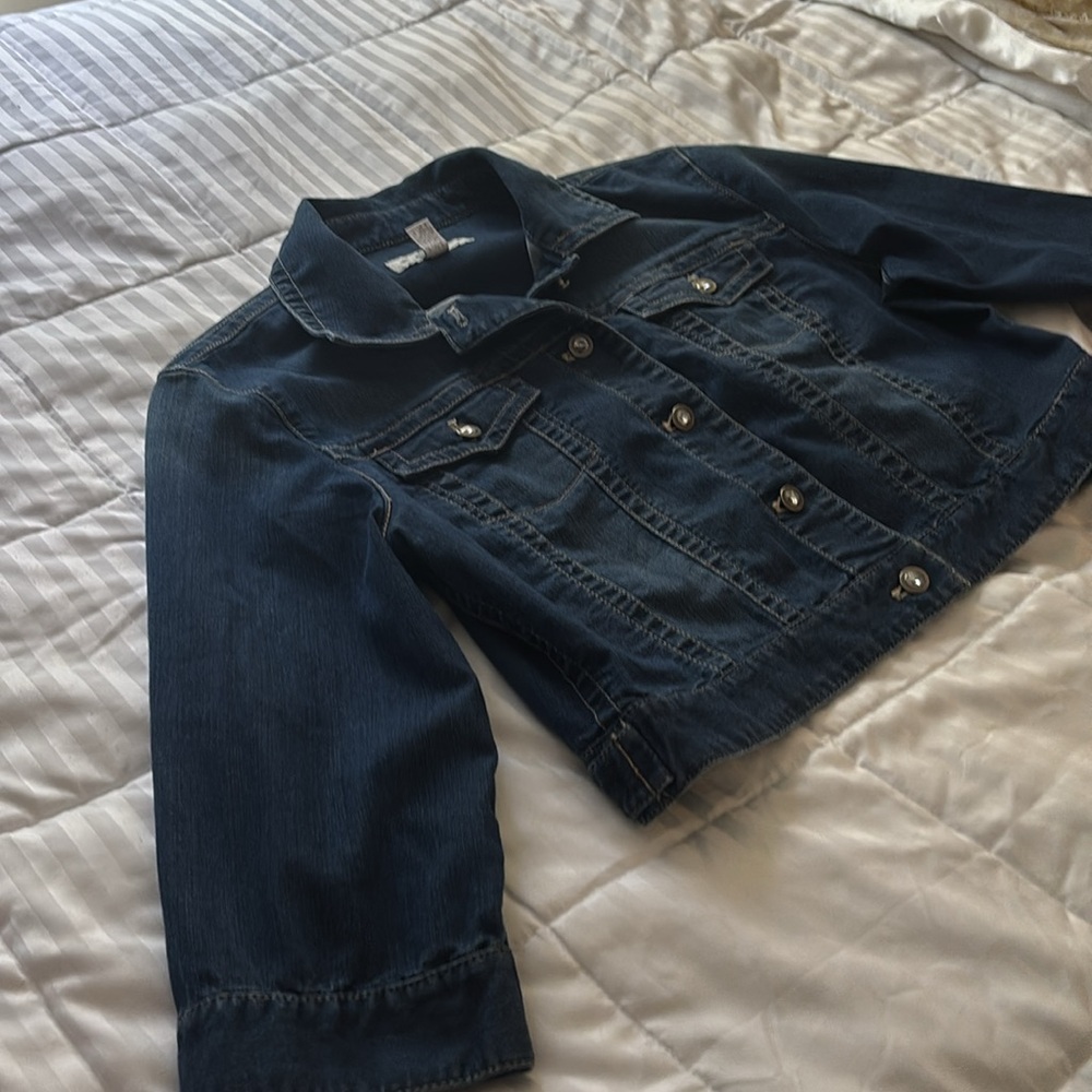 Chico’s Denim Jacket Size 2